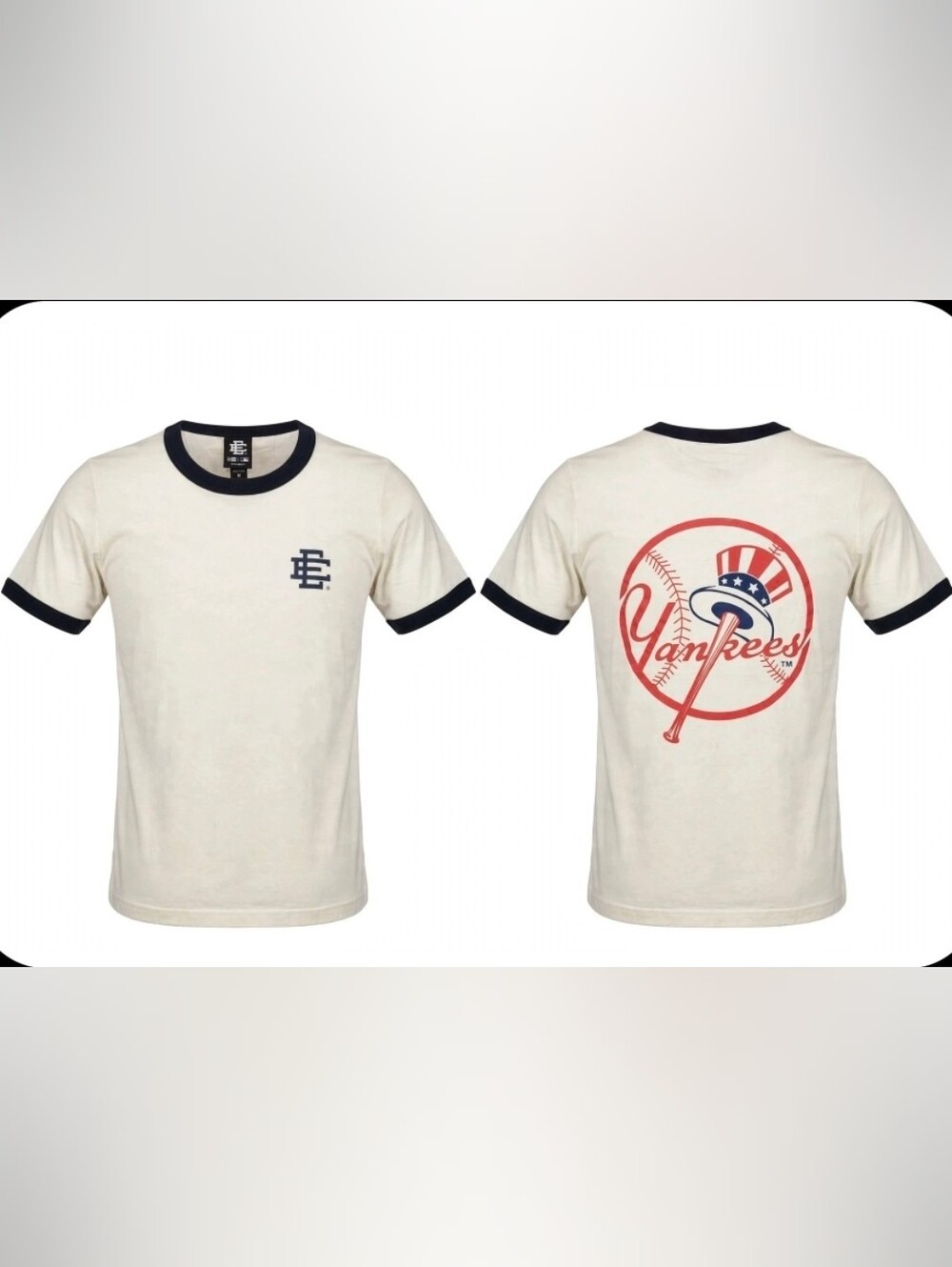 Eric Emanuel x New Era Yankees Ringer Tee M NWT